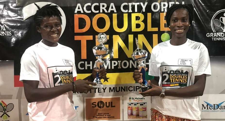 Ismaila Lamptey, Bernard Nii  Bortey win Accra City Open Doubles Title