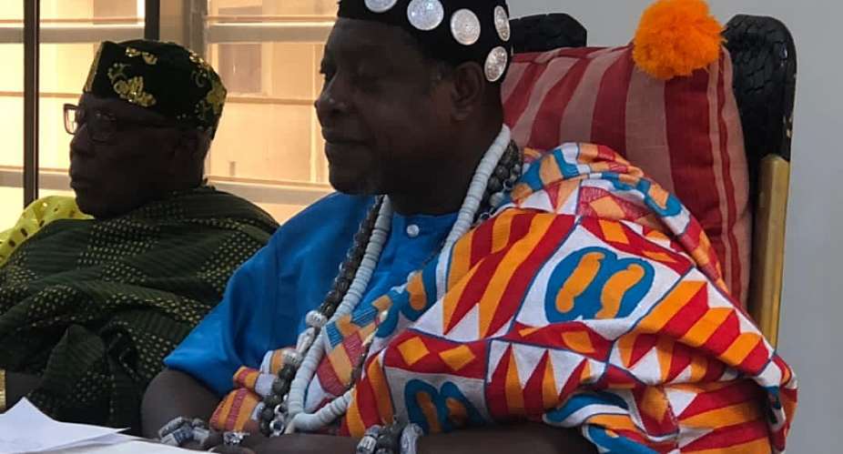 Togbi Tenge Dzokoto Gligui VII holds maiden meeting with chiefs at Anyako