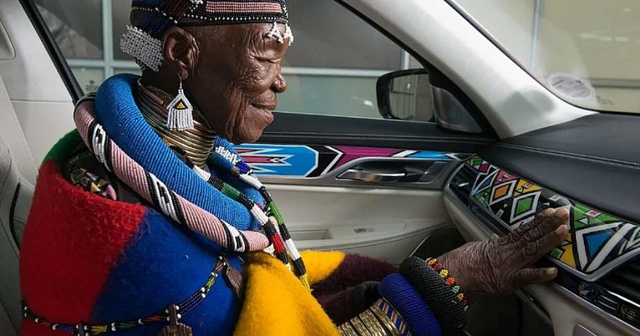 Esther Mahlangu: how the famous South African artist keeps her Ndebele ...