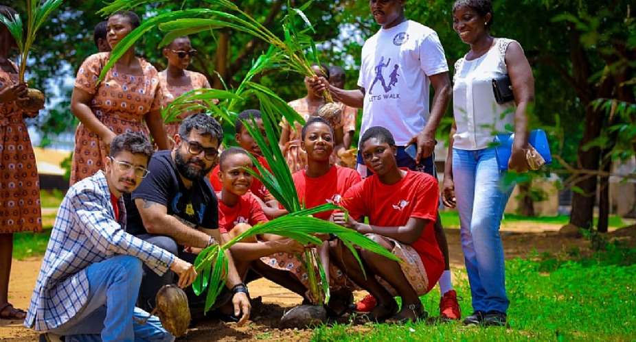Travelwings, GAYO plant trees; urge Ghanaians to protect the environment