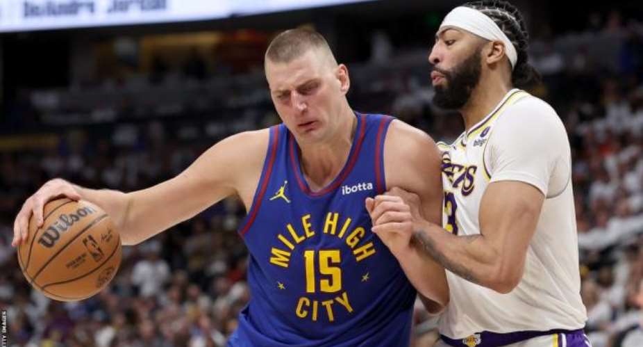NBA play-offs 2024: Denver Nuggets open title defence with win over Los Angeles Lakers