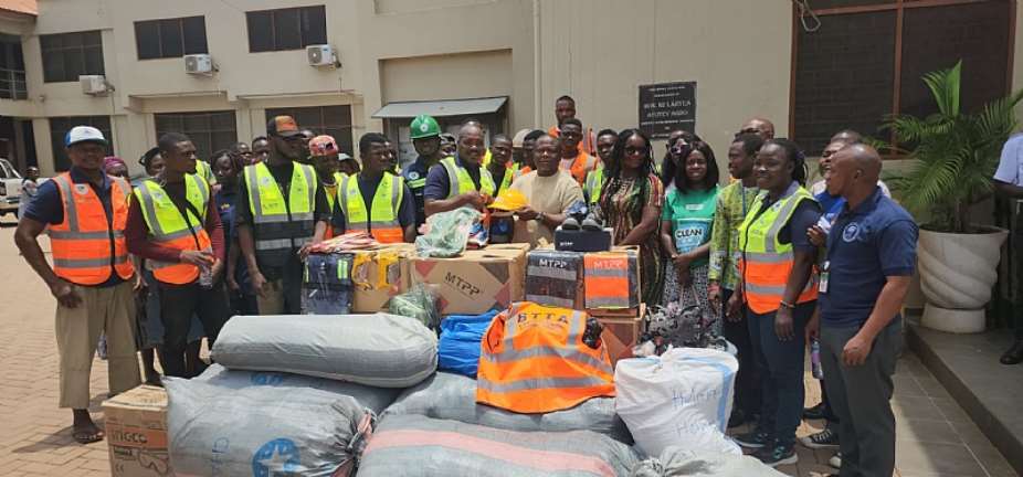 Adenta Municipal Assembly inaugurates informal waste collectors to enhance sanitation