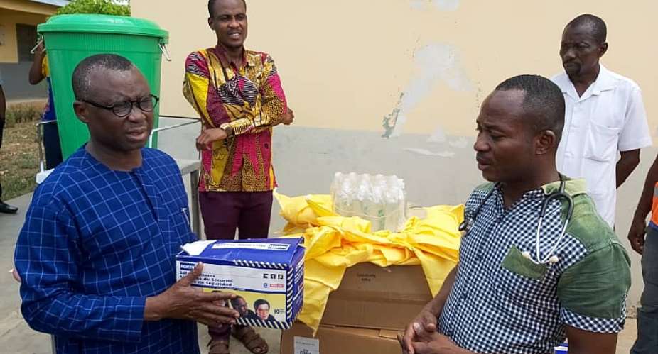 GWCL MD Donates PPEs To Damongo Government Hospital