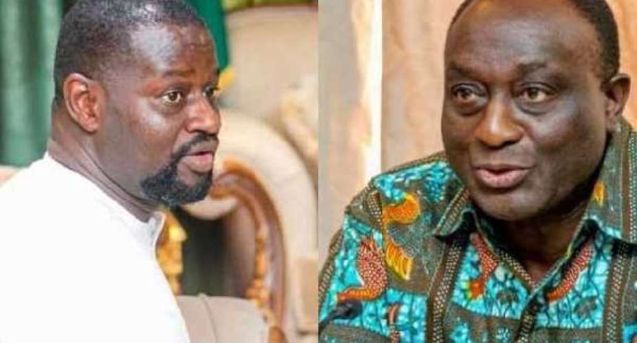 Nsawam Adoagyiri MP, Frank Annoh-Domprehleft and Movement for Change Leader Alan Kyeremateng