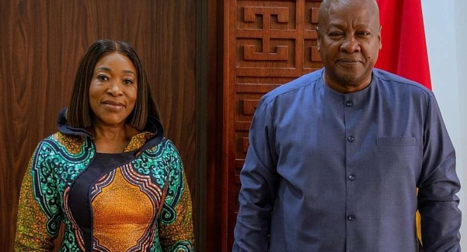 Shirley Ayorkor Botchwey receives President Mahama’s blessing as she assumes duty as Commonwealth Secretary-General