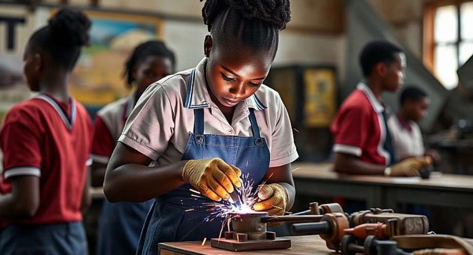 An AI image of a TVET learner