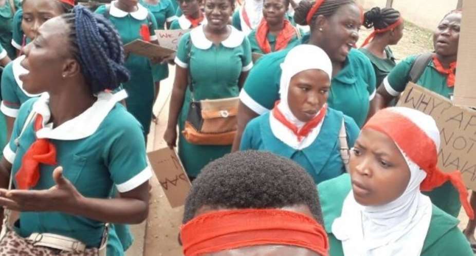 Rotational nurses and midwives demand over 11 months of unpaid allowances