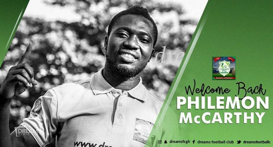 Dreams FC Seal Signing Of Experienced Goalkeeper Philemon McCarthy