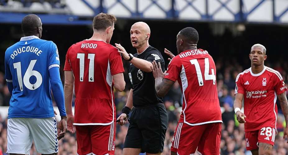GETTY IMAGESImage caption: Forest felt three penalty decisions went against them in their match against Everton