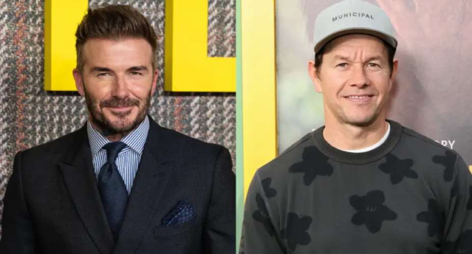 David Beckham and Mark Wahlberg Photo by Jeff Spicer  WireImage, Photo by Monica Schipper  Getty Images