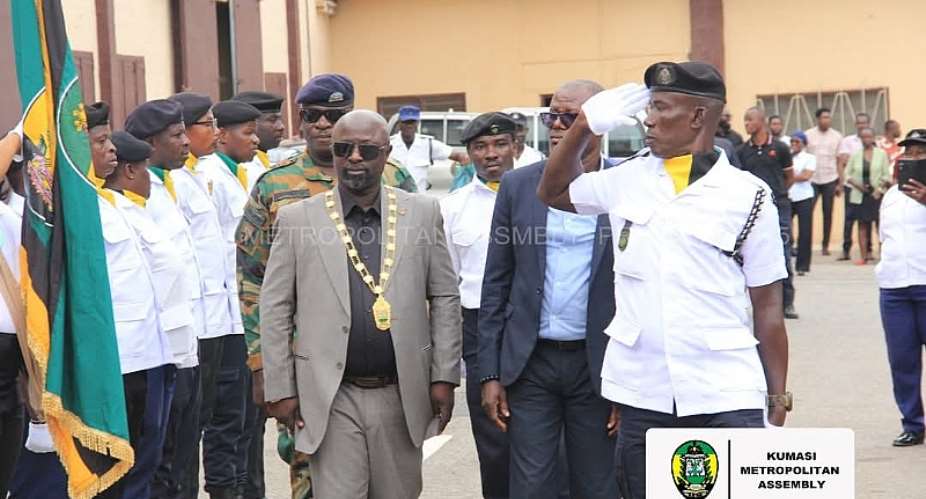 Kumasi Mayor King Zuba honoured with Ceremonial Guard of Honour