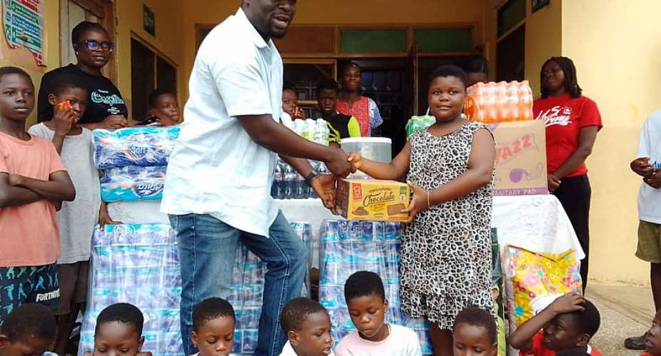 Rev Ernest Agyapong pledged continuous support to the orphanage home