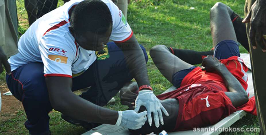 Asante Kotoko's medical team saves Bekwai Youth Academy during MTN FA Cup tie