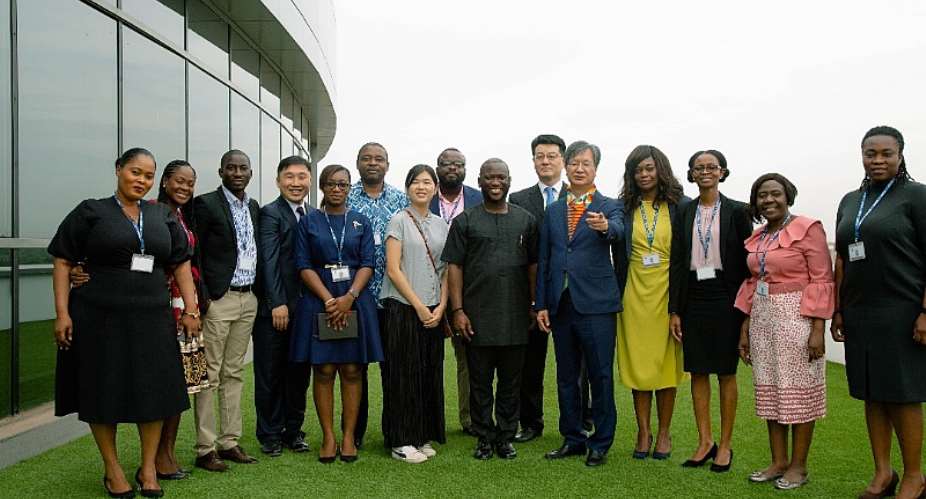Officials of NPA and Korea Petroleum in a group photograph