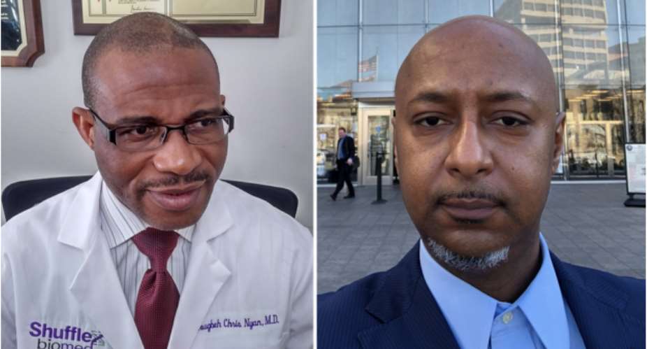 Dr. Dougbeh Chris Nyan, M.D. Of Liberia (Left) And Mr. Yoseph Seyoum Of Ethiopia (Right)