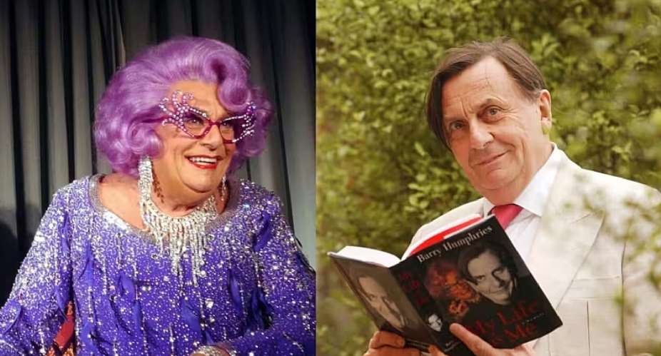 Barry Humphries and his gigastar alter ego Dame Edna Everage became household names in both Australia and the UK. Credit: AAP