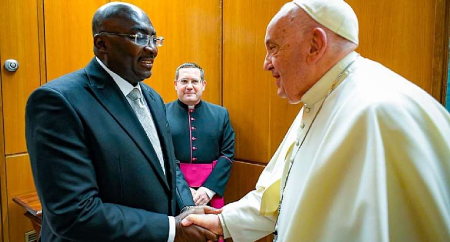 Bawumia meets Pope Francis