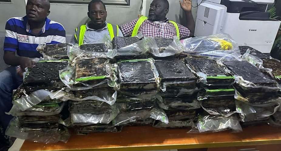 NACOC intercepts cocaine shipment bound for Netherlands, four arrested