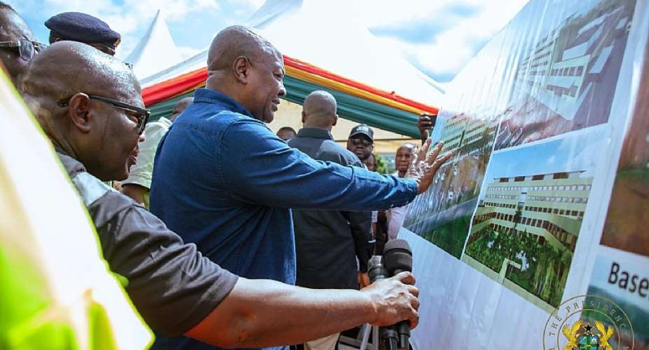 Mahama confident La General Hospital will be ready by November 2027