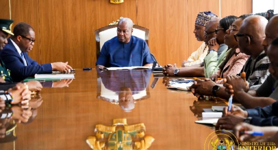 Mahama reaffirms support for modernisation of Ghana Immigration Service