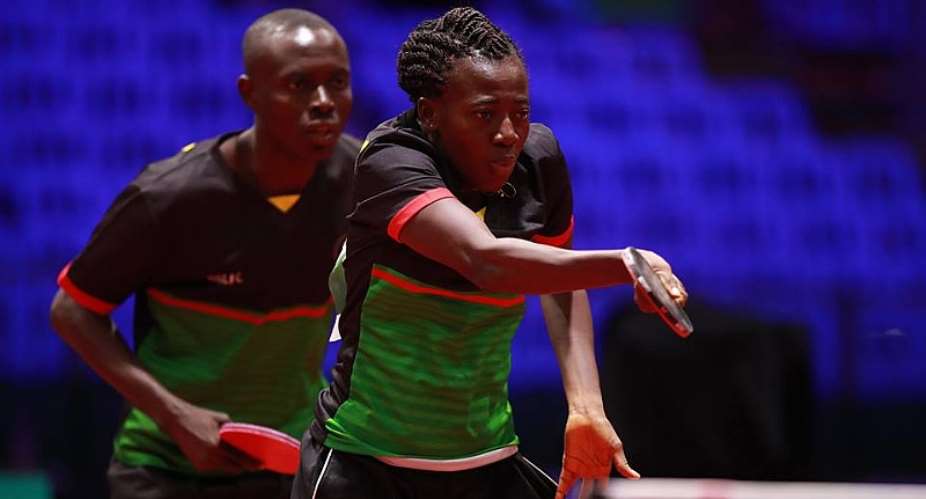 Ghana Table Tennis Queen Celia Baah Danso Earns Applauds From WOSPAG President