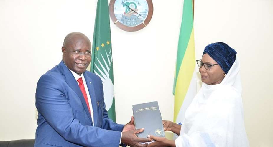 Presidents of the African Court and the East African Court of Justice exchanges document