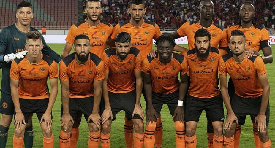 GETTY IMAGESImage caption: RS Berkane's kit also featured the extended map of Morocco when they played in the Caf Super Cup in 2022