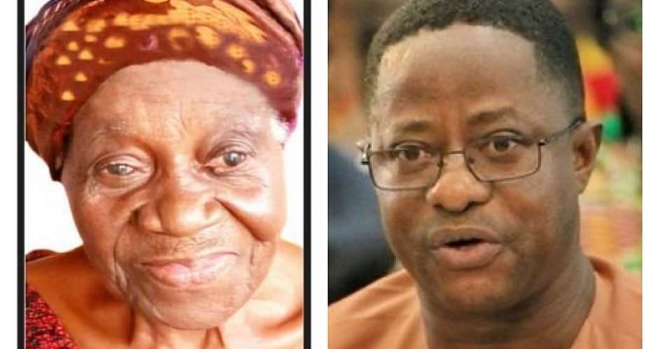 Railway Minister Peter Amewu loses 94-year-old mother