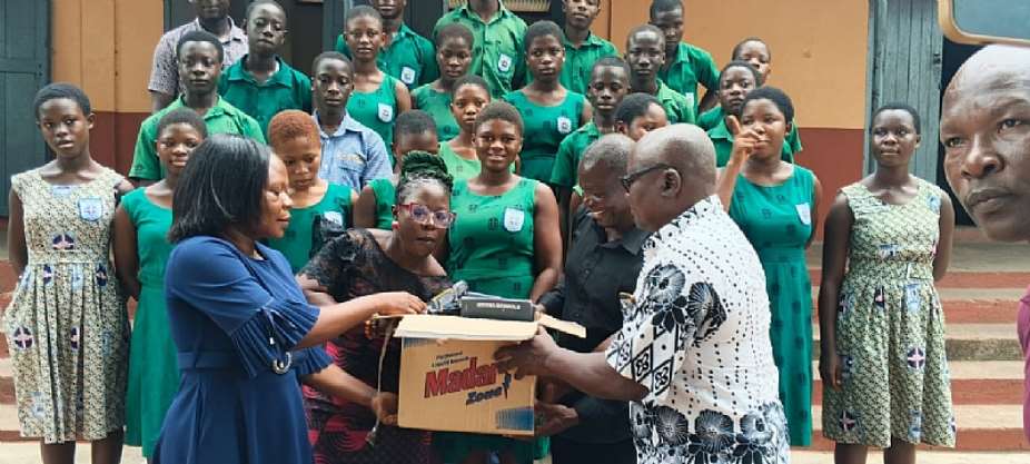 Dr. Robert Kofi Doh supports BECE candidates at Ho Dome E.P. Basic School