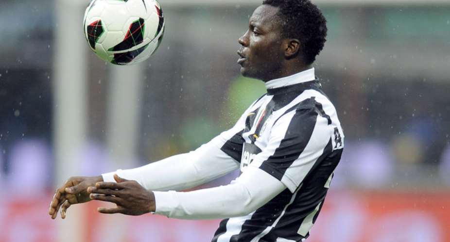 Kwadwo Asamoah works out with Juventus ahead of Atalanta clash on Friday