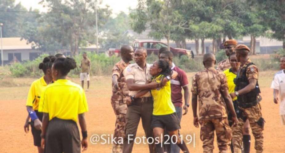 Referee Theresa Bremansu Unhappy With GHC 5000 Fine Handed To Prison Ladies