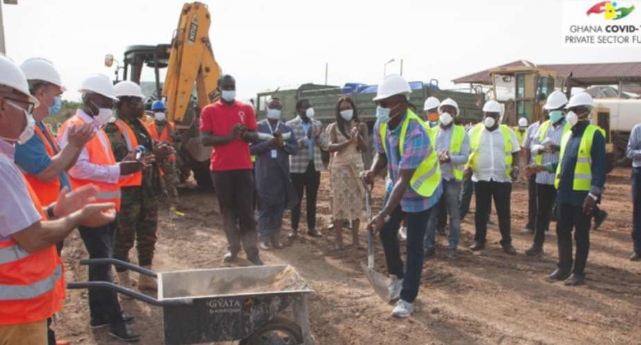 Covid-19: Soldiers Contracted To Build Isolation Centre At Kwabenya