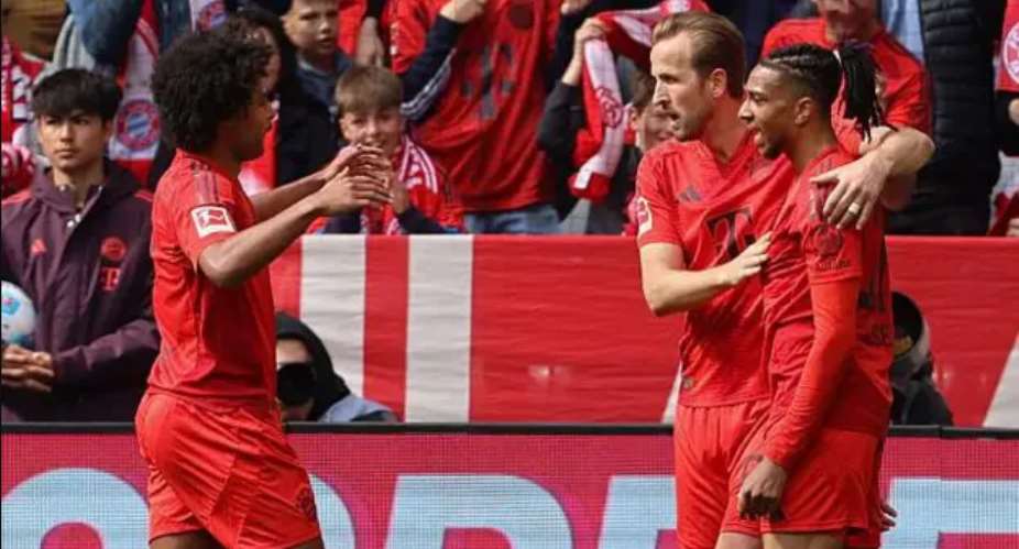 Getty ImagesImage caption: Michael Olise (right) has scored nine Bundesliga goals since joining Bayern Munich last summer