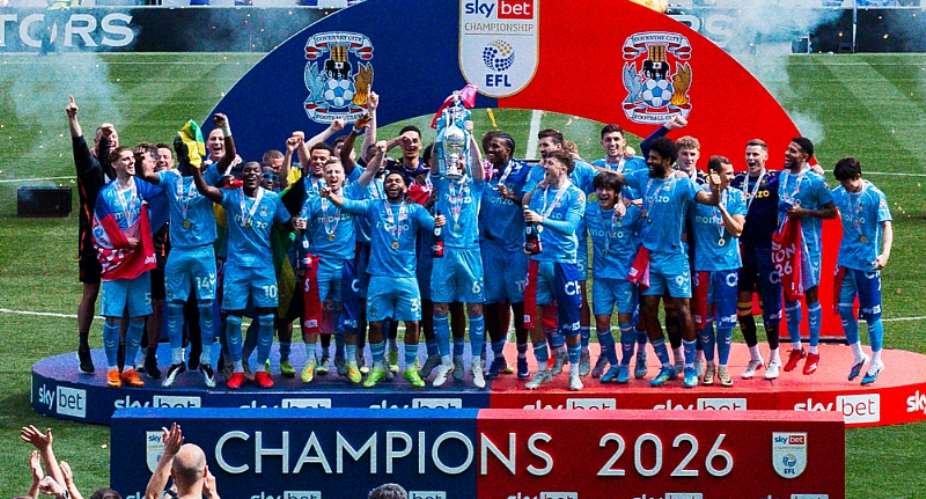 Brandon Thomas-Asante scores as Coventry City beat Wrexham to lift English Championship trophy