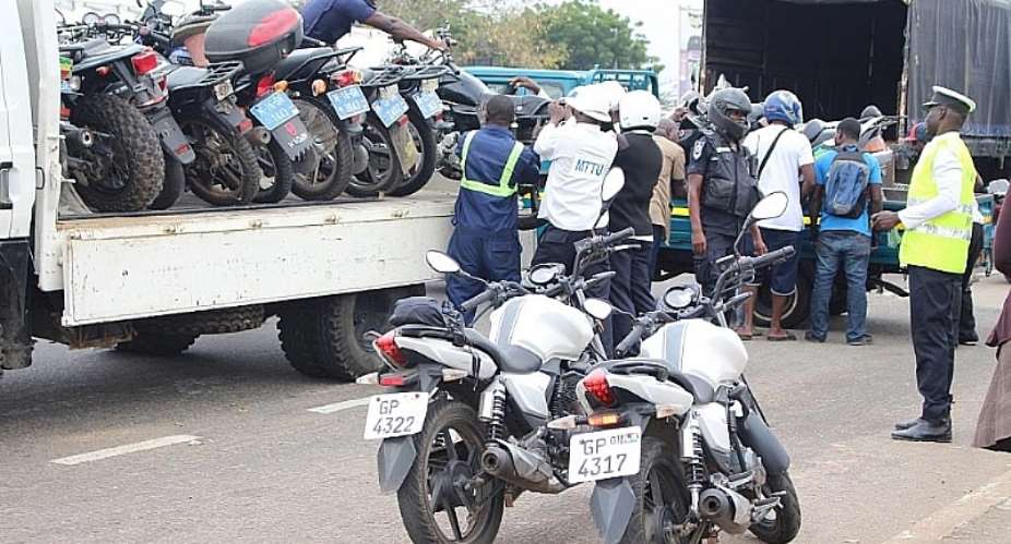 Operation Social Distancing Team Impounds 200 Motorbikes In Accra