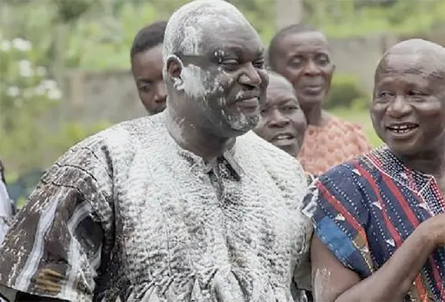 Mikki Osei Berko during the enstoolment