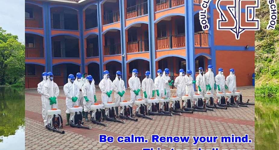 Soul Clinic Int. School Disinfects School And Shares Message Of Hope