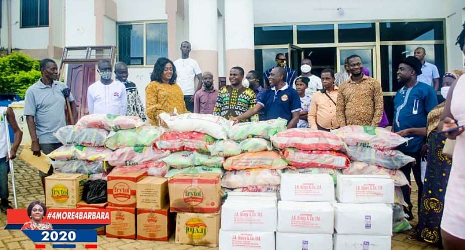 Prestea Huni-valley MP Donate Food Items To Ghana Federation Of Disability Organisation