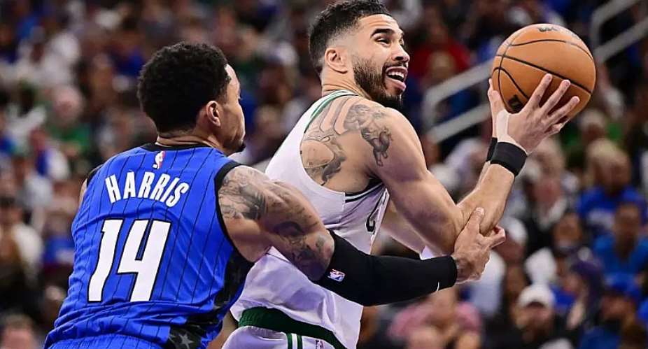 Getty ImagesImage caption: The Boston Celtics Jayson Tatum (right) is a six-time NBA All-Star