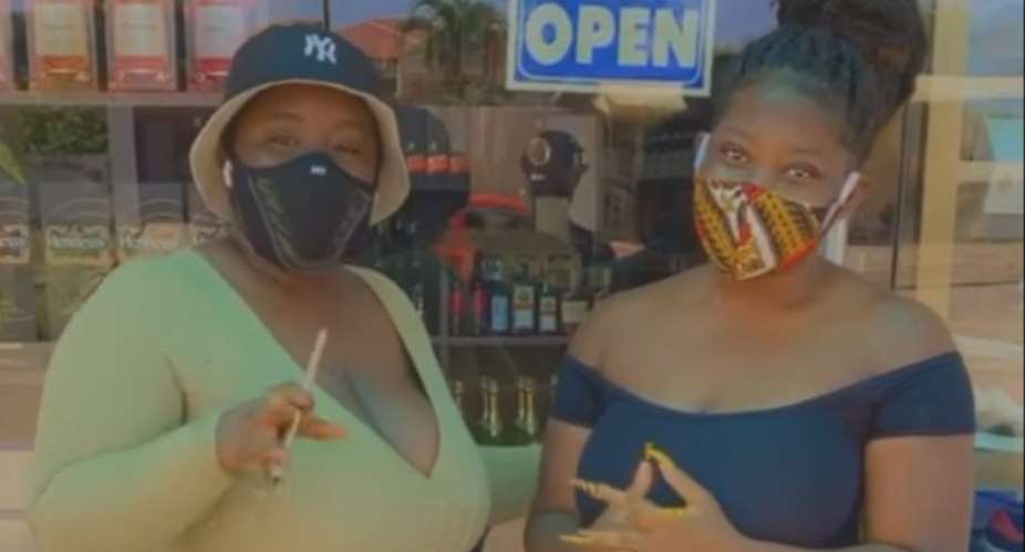 Kumawood Actress Maame Serwaa In Mini-Skirt With Slay Queen Shugatiti Shakes Social Media Video