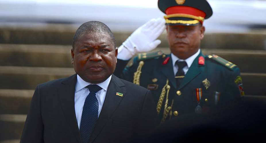 President Filipe Jacinto Nyusi is seen in Maputo, Mozambique, on January 15, 2020. CPJ recently joined a letter to Nyusi expressing concern about the disappearance of journalist Ibraimo Ab Mbaruco. ReutersGrant Lee Neuenburg