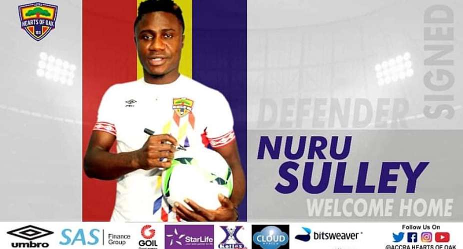 OFFICIAL: Hearts Of Oak Announce Signing Of Former Defender Nuru Sulley