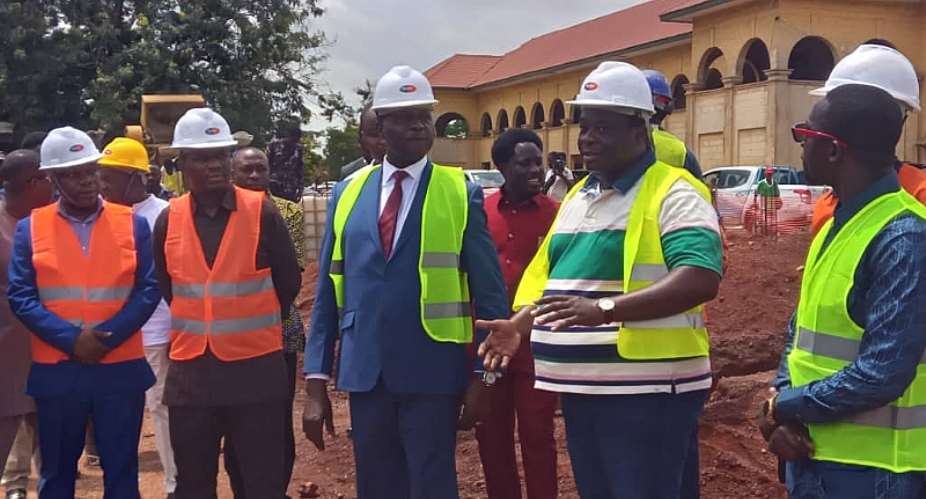 Dr. Adutwum inspects STEM Junior High School project in Kumasi