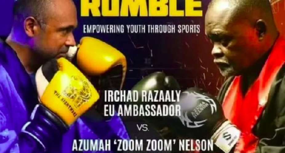 Azumah Nelson faces Irchad Razaaly in a match to empower youth