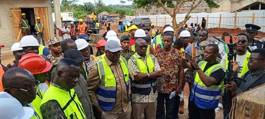 Roads Minister inspects ongoing road projects in Ahafo Western North