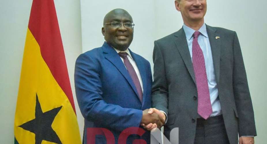 Vice-President Bawumia with British Secretary Of State For Foreign and Commonwealth, Jeremy Hunt