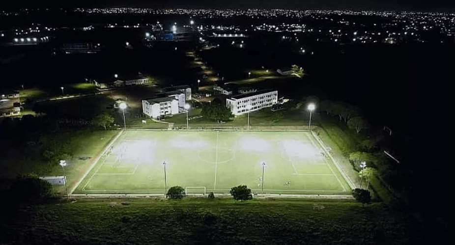 Ghana's football future bright after floodlights installed at elite training facility