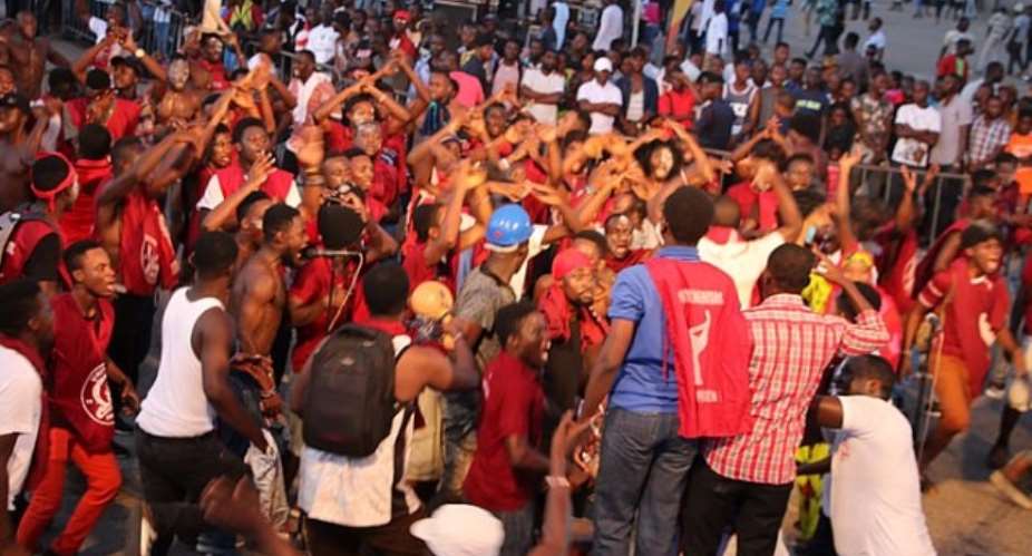 We were hired to cheer Ken Agyapong at NPP Thank You Tour – KNUST Jama Group