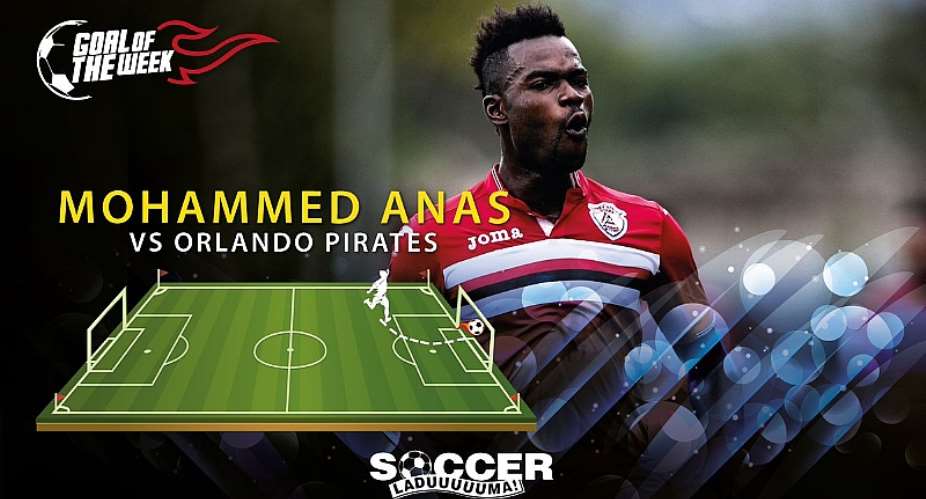 Mohammed Anas wins Goal of the Week in South Africa after wonderful free-kick
