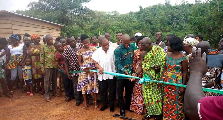 Obuasi East DCE And MP Cut Sod For Construction Of A Clinic At Adansi Odumasi